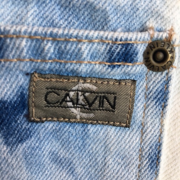Vintage Calvin Klein Denim Mini Skirt - Picture 5 of 8